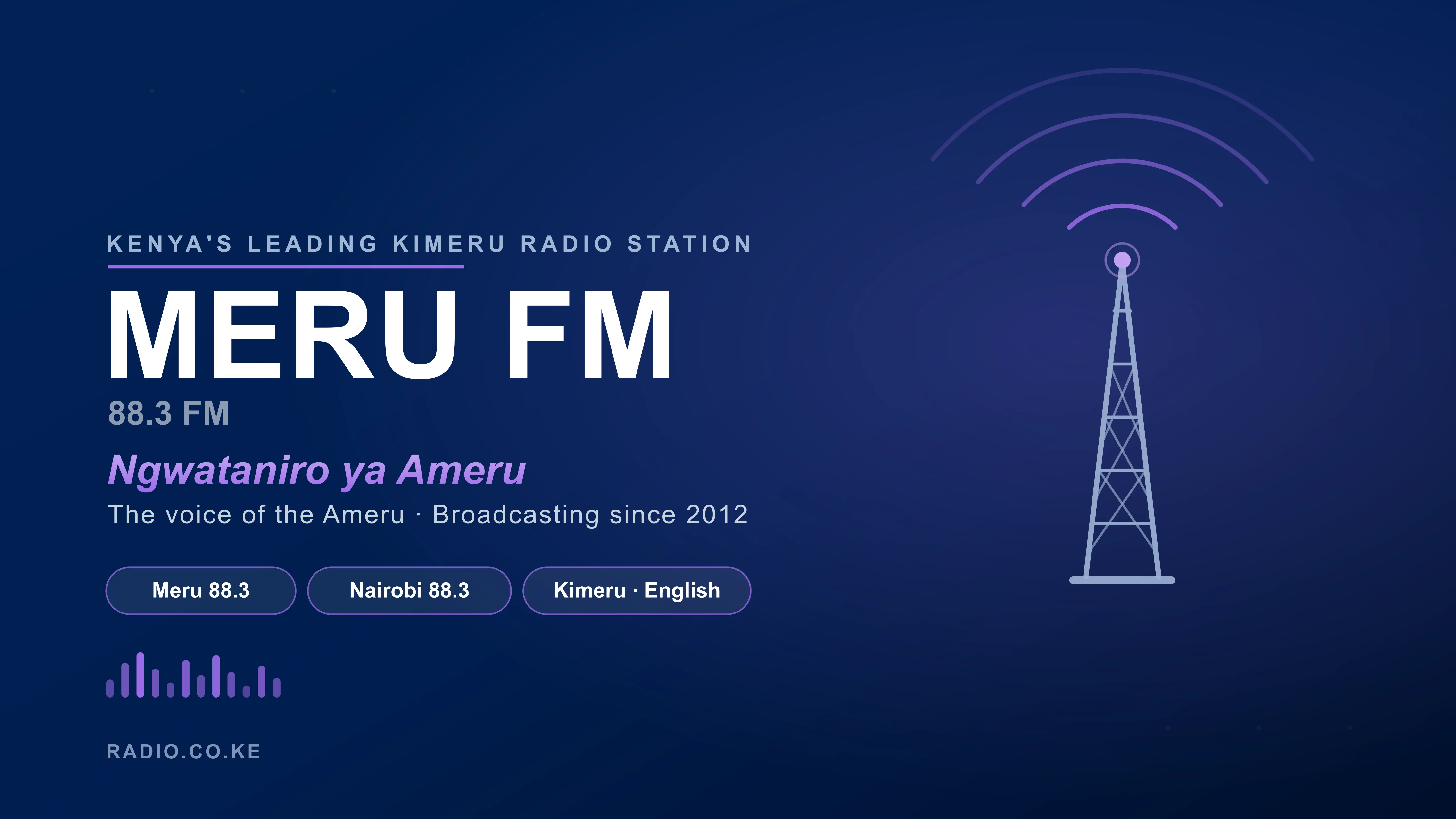 How to Listen to Meru FM (88.3 FM) — Frequency, Live Stream & Shows