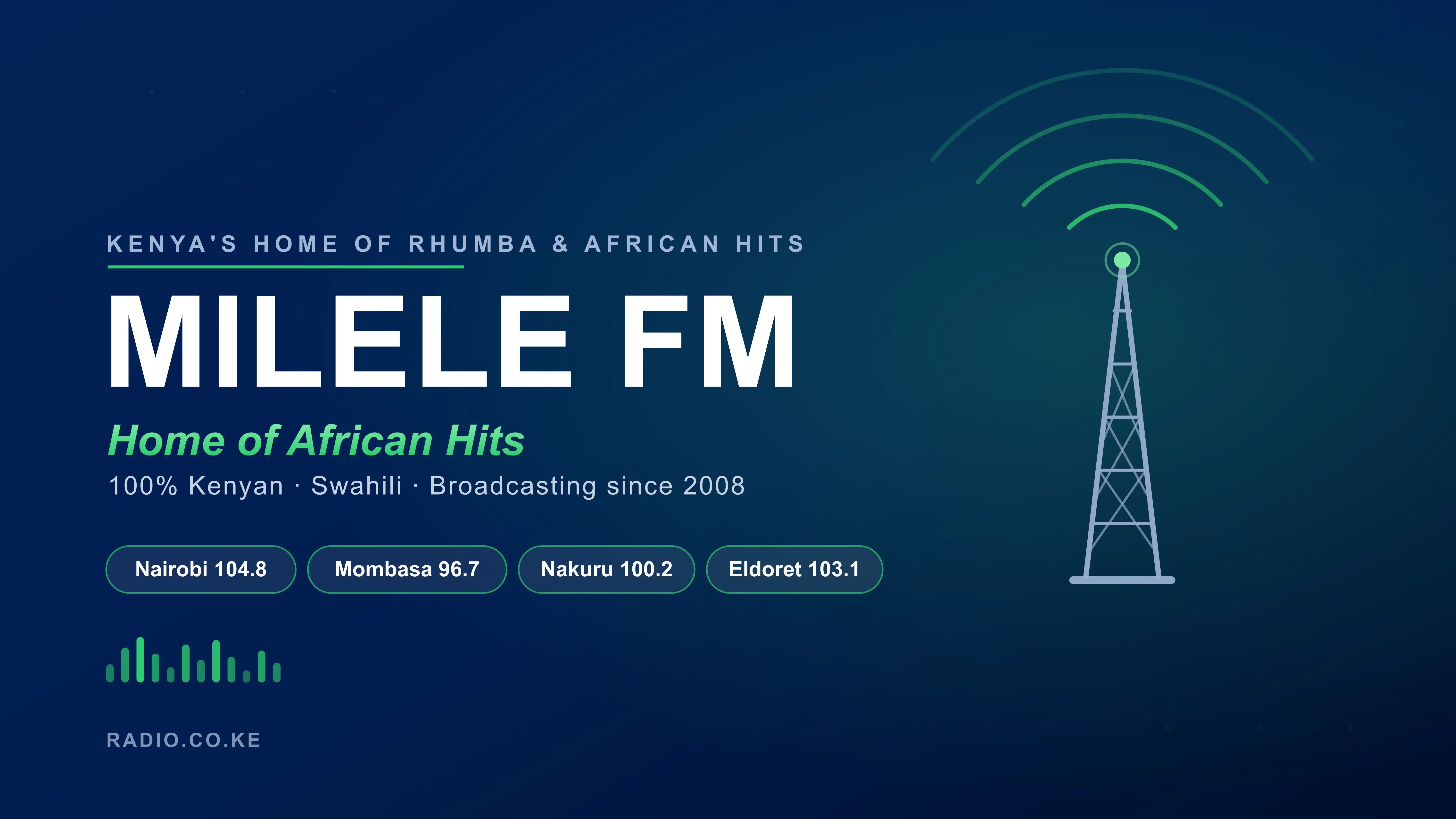 How to Listen to Milele FM (104.8 FM) — Frequencies, Live Stream & Shows.